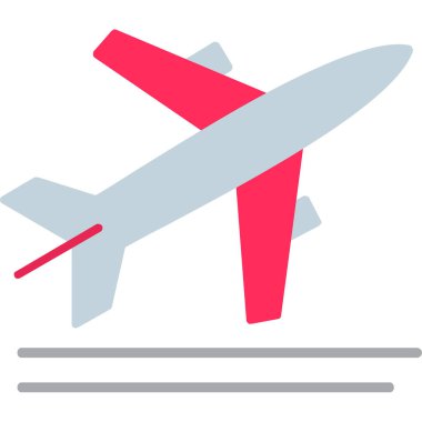 Uçak. Web simgesi basit illüstrasyon