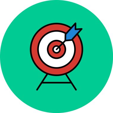 hedef vektör simge işareti simge vektör çizim için kişisel ve ticari kullanım..