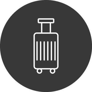 Bagaj. Web simgesi basit illüstrasyon