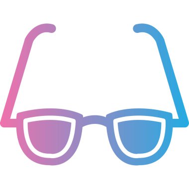 Güneş gözlüğü vektör simgesi. Web ve mobil tasarım için resimleme biçimi.