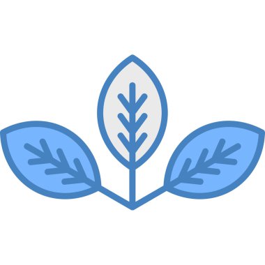 Yaprak ikonu vektör illüstrasyonu