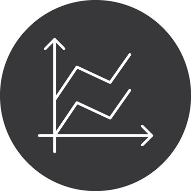 grafik simgesi, vektör illüstrasyonu. çizelge