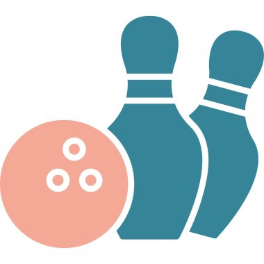 bowling ve iğne simgesi