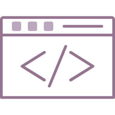 Web geliştirme vektör simgesi