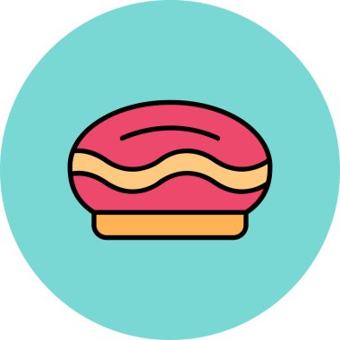 Hamburger. Web simgesi basit tasarım