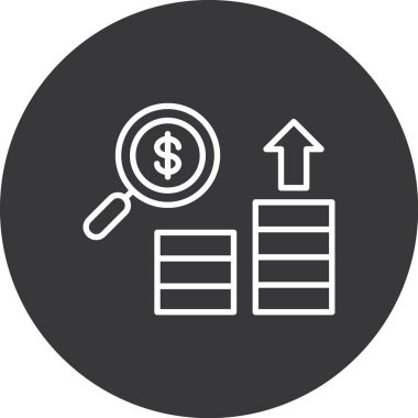 Arama simgesi vektör illüstrasyonu