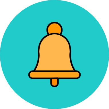 Zil. Web simgesi basit illüstrasyon