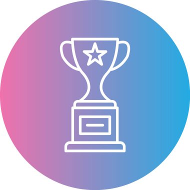 Kupa. Web simgesi basit illüstrasyon