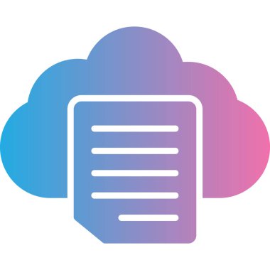 Bulut. Web simgesi basit tasarım