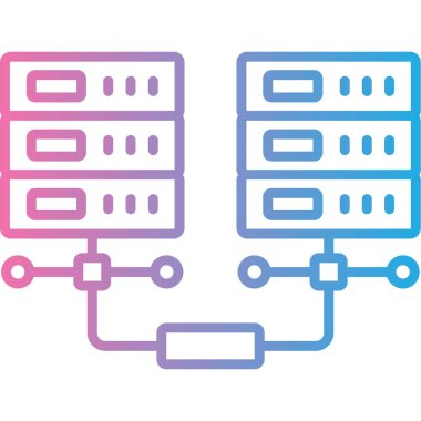 sunucu ağ simgesi vektör illüstrasyon tasarımı