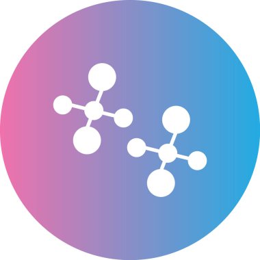 vector illustration of a molecule icon