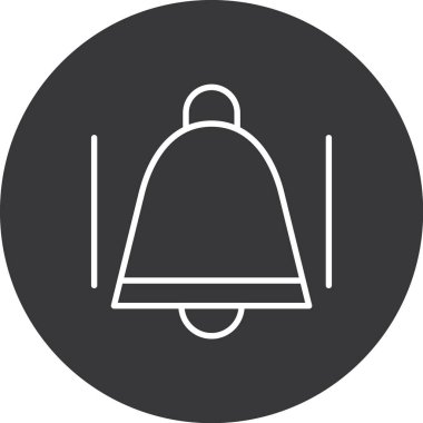 Zil. Web simgesi basit illüstrasyon