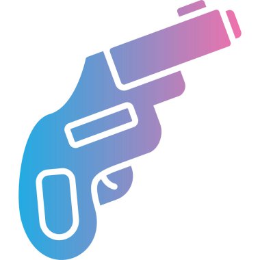 Silah. Web simgesi basit illüstrasyon