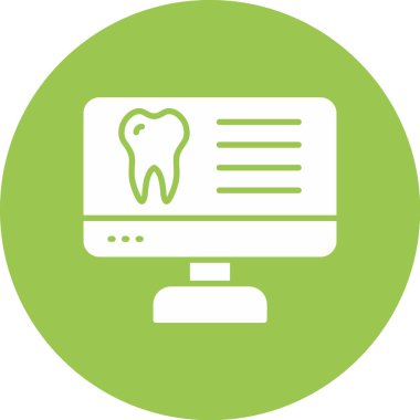 Diş. Web simgesi basit illüstrasyon