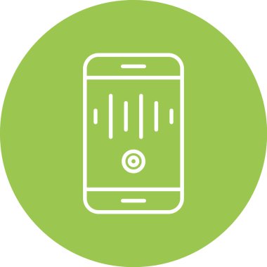 Soyut arkaplanda telefon simgesi izole edildi