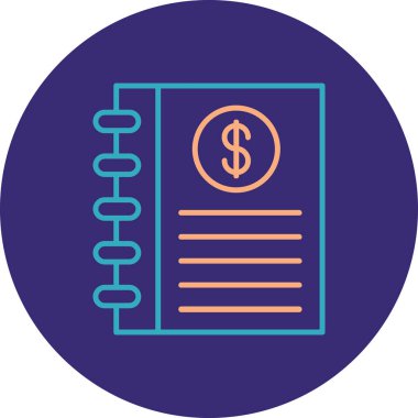 Bill simgesinin vektör illüstrasyonu