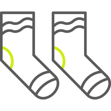 Çorap. Web simgesi basit illüstrasyon