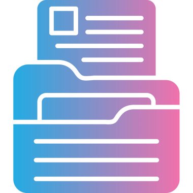 Dosya simgesinin vektör illüstrasyonu