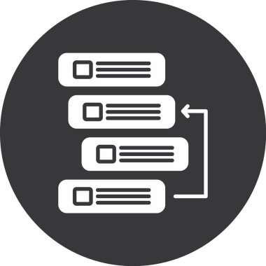 Bulut hesaplama simgesi vektör illüstrasyonu