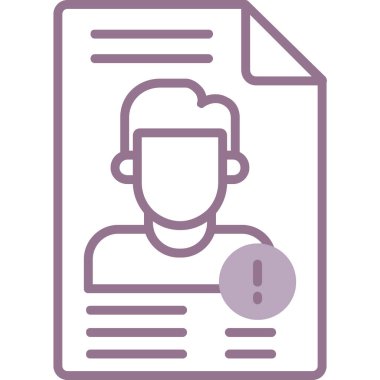 Bir belge simgesinin vektör illüstrasyonu