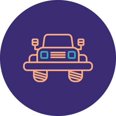 Robot simgesinin vektör illüstrasyonu