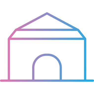 Ev. Web simgesi basit illüstrasyon