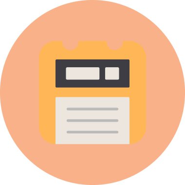 Belge. Web simgesi basit illüstrasyon