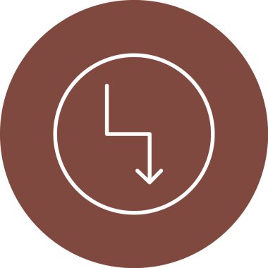 ok düz vektör simgesi