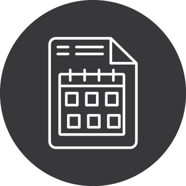 Takvim simgesi vektör illüstrasyonu