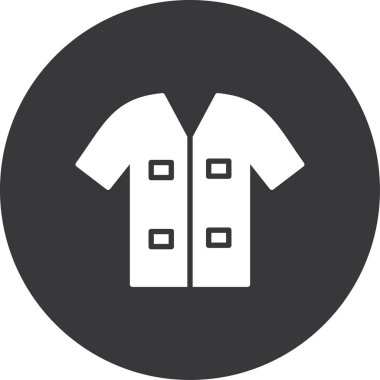 Modern ikonun giysi eksikliğinin vektör illüstrasyonu