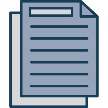 doküman dosya kağıt simgesi doldurulmuş özet biçimi