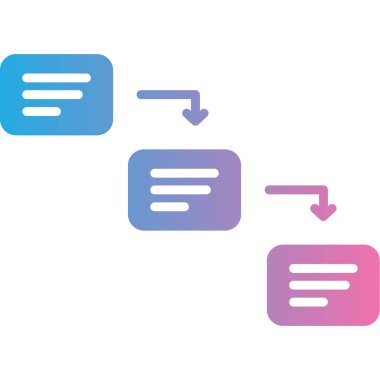 Sohbet simgesi vektör illüstrasyonu