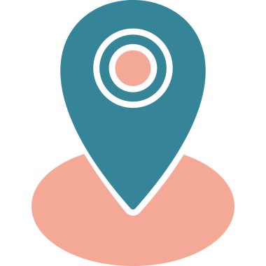 konum pin vektör simgesi modern basit vektör illüstrasyonu