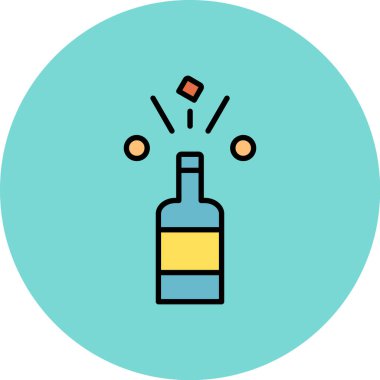 alkol içki kutsal kişilerin resmi, vektör çizim