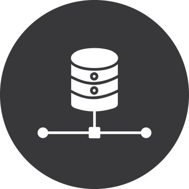 veritabanı sunucu vektör simgesi tasarımı