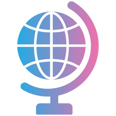 Küre. Web simgesi basit illüstrasyon