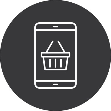 Vektör Mobil simge illüstrasyonu