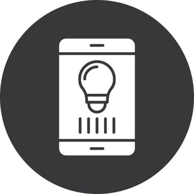 Akıllı telefon simgesinin vektör illüstrasyonu