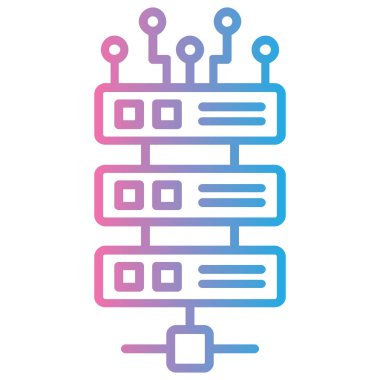 veri merkezi vektör simgesi