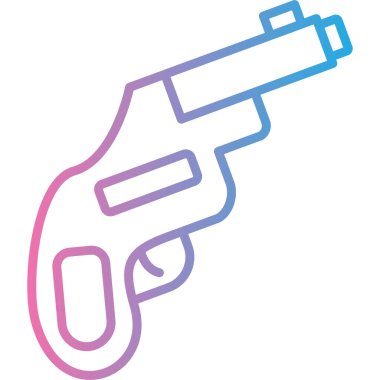 silah simgesi vektör illüstrasyonu