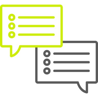 Beyaz arkaplanda izole edilmiş sohbet baloncukları simgesi