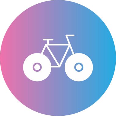 Bisiklet. Web simgesi basit illüstrasyon