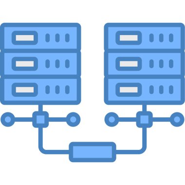 veri depolama simgesi vektör illüstrasyonu