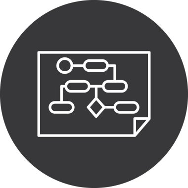 Web vektör satırı simgesi