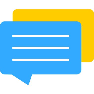 konuşma kabarcığı vektör çizimi