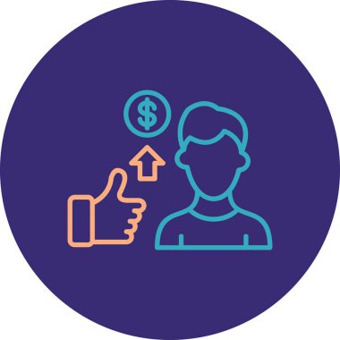 seo modern simgesinin vektör illüstrasyonu