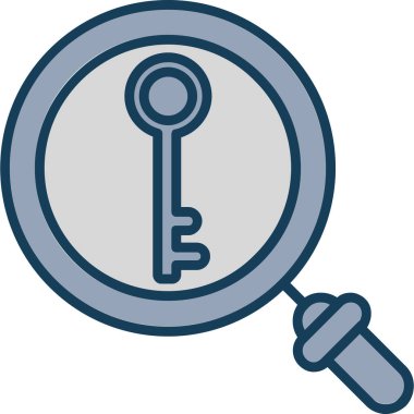 anahtar simgesi, vektör illüstrasyonu