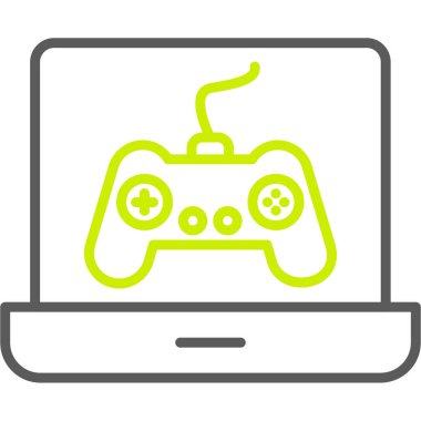 Oyun denetleyici simgesi, anahat stili