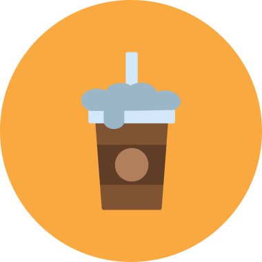 Kahve. Web simgesi basit illüstrasyon