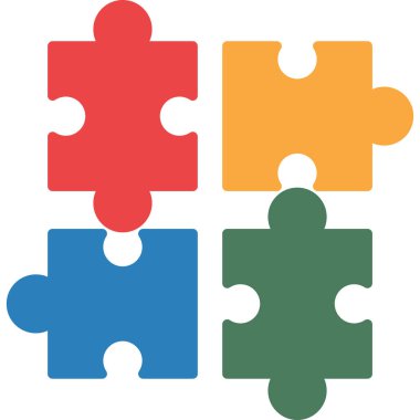 bulmaca parçası vektör simgesi